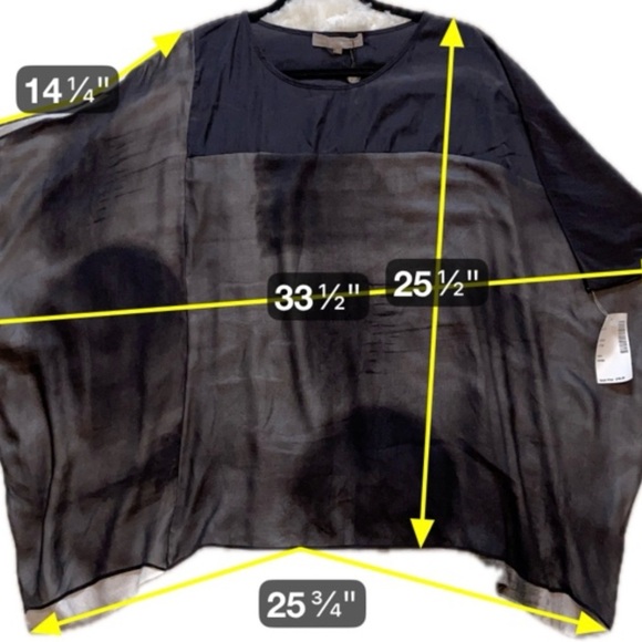 Lola & Sophie Sheer Overlay Black Boxy‎ Top Lagencore Artsy Minimalist NWT Small - Picture 8 of 14